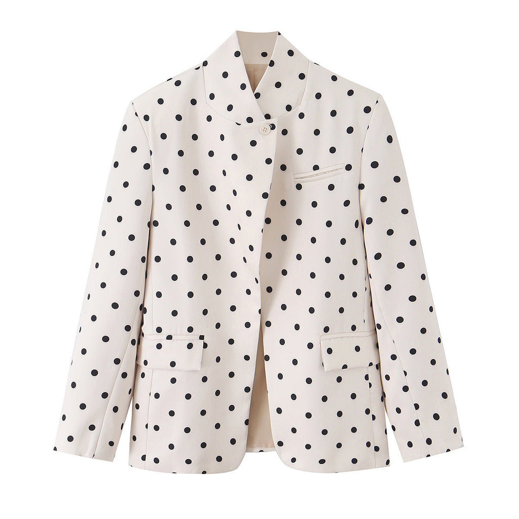 Sophisticated New York Style Polka Dot Jacket