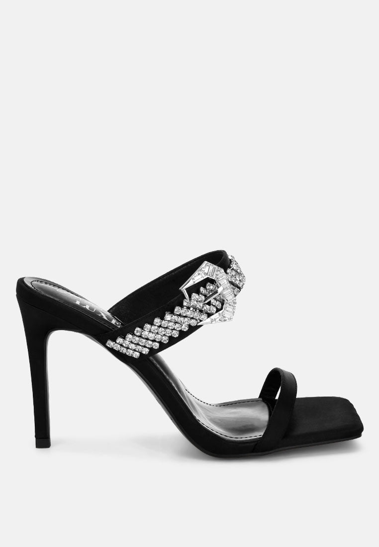 Diamante Slip On Sandals