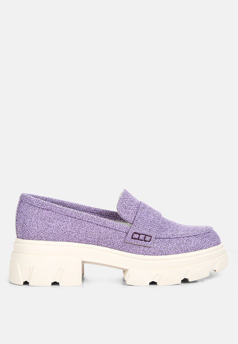 Chunky Lug Sole Loafers