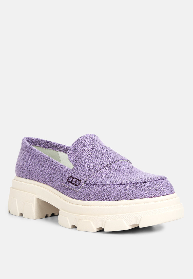 Chunky Lug Sole Loafers