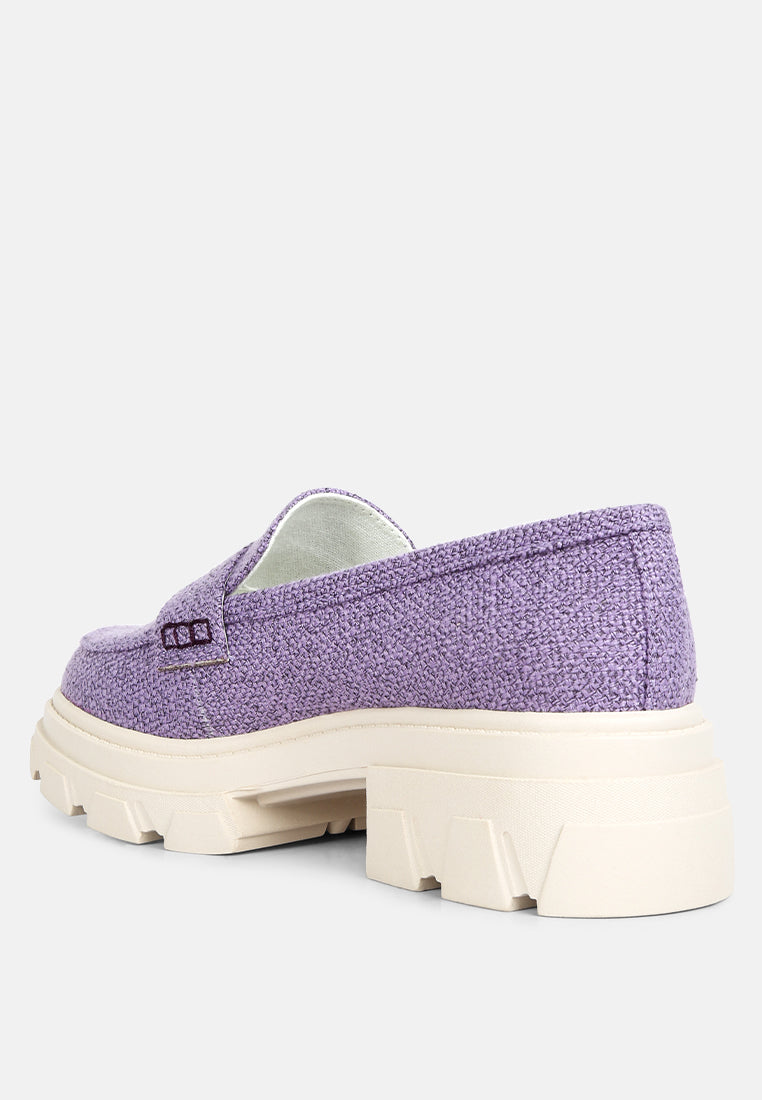 Chunky Lug Sole Loafers