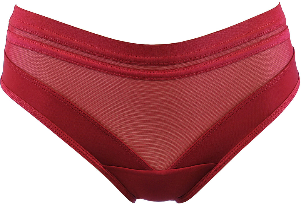 Soft Burgundy Brazilian Bikini String Panty