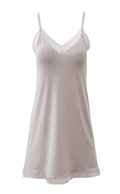 Luxury Viscose Lace-Trimmed Full Slips Chemise
