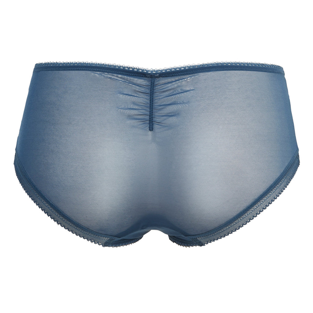 Dark Teal Lace Sheer Boyshort Panty
