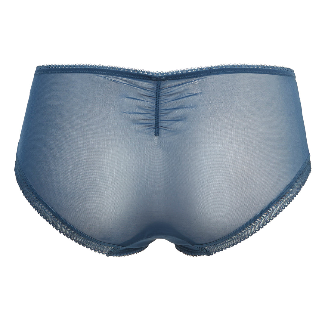 Dark Teal Lace Sheer Boyshort Panty