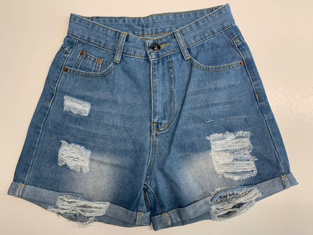 Faded Handmade Jean Shorts