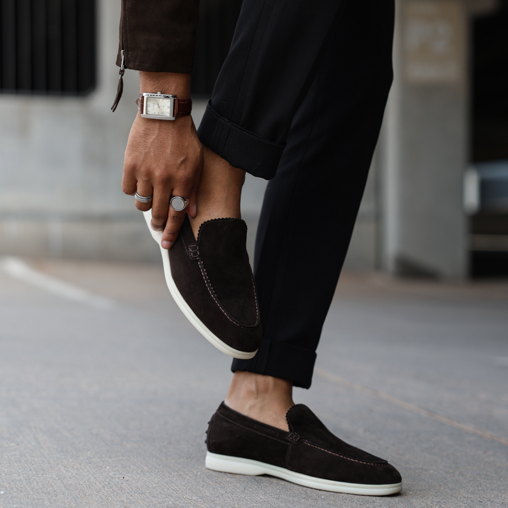 Genuine Young Goat Leather Venetian Low Top