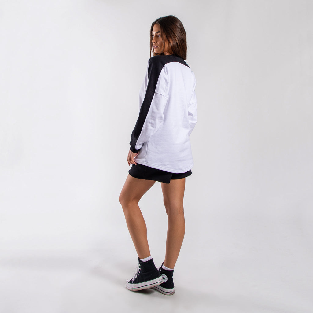 Fleece Panel Crewneck Sweatshirt