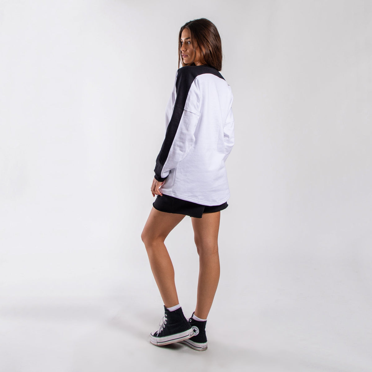 Fleece Panel Crewneck Sweatshirt
