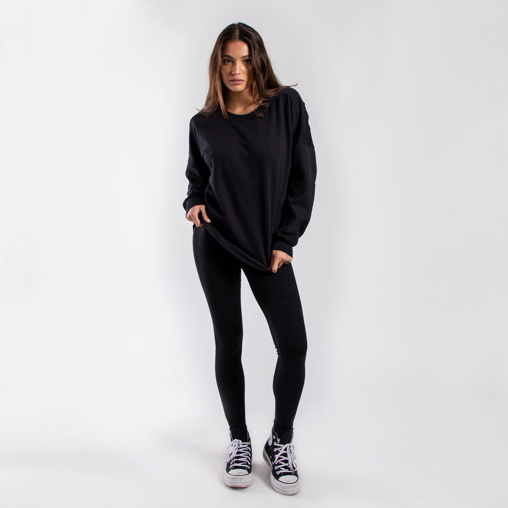 Fleece Panel Crewneck Sweatshirt
