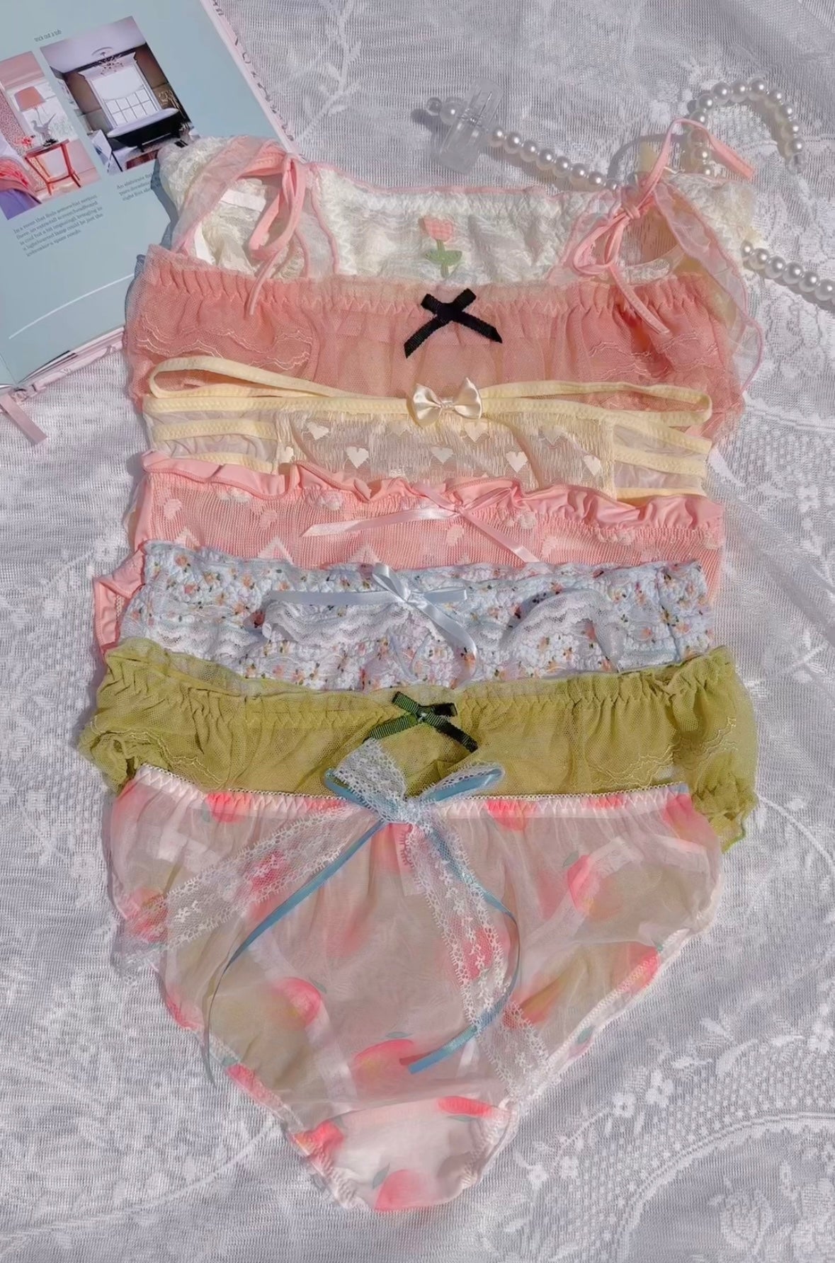 Soft Girl Floral Lace Panties