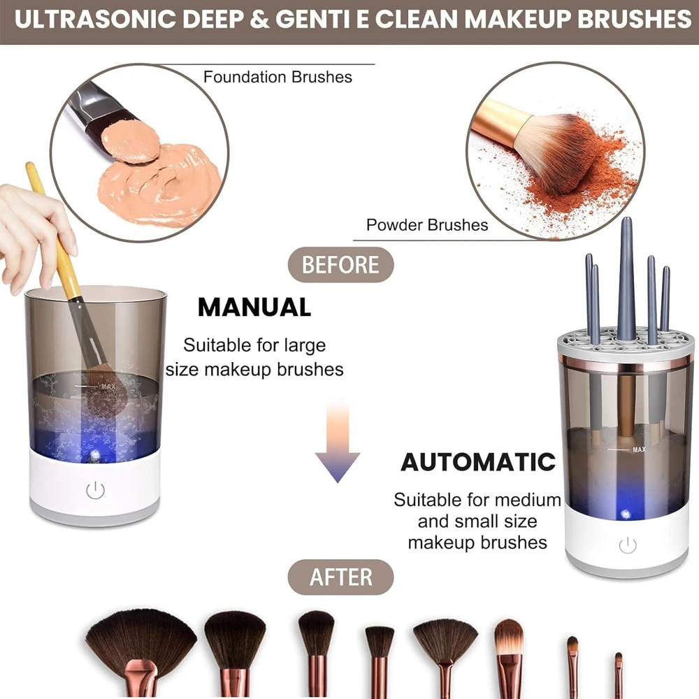 Automatic Electric Makeup Brush Cleaner