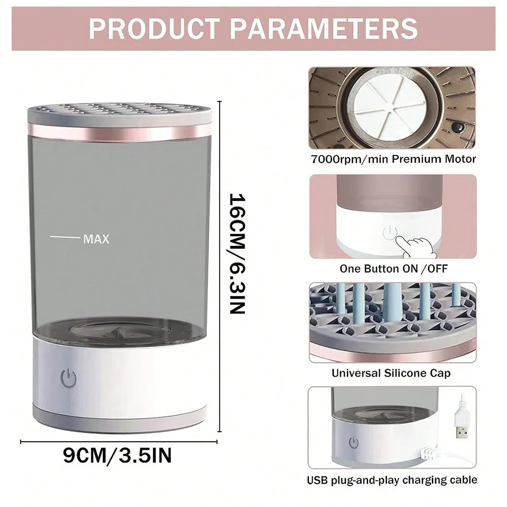 Automatic Electric Makeup Brush Cleaner
