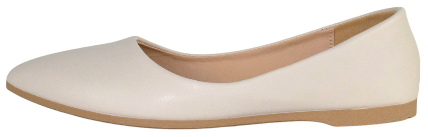 Classic Pointed Toe Insoles In Ballet Flats