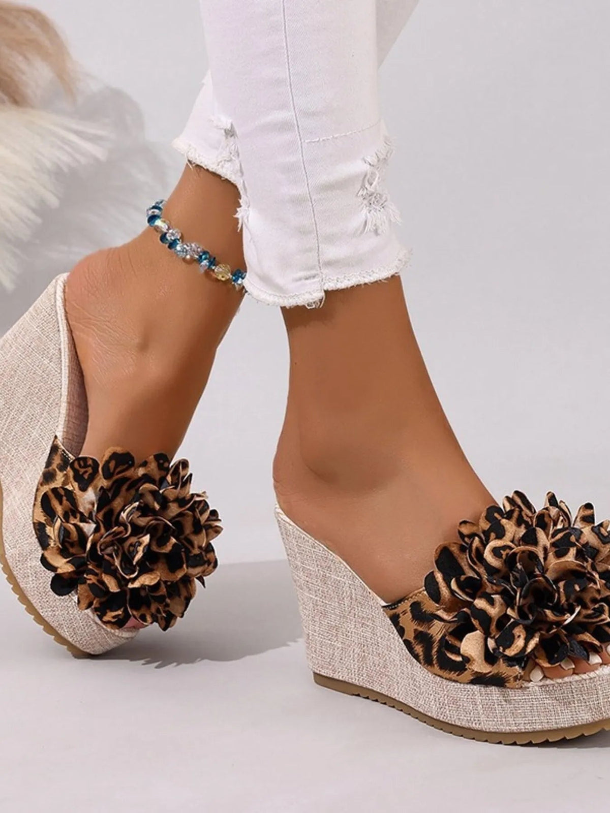 Stylish Open Toe Platform Wedge Sandals