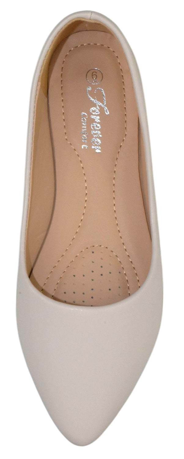 Classic Pointed Toe Insoles In Ballet Flats