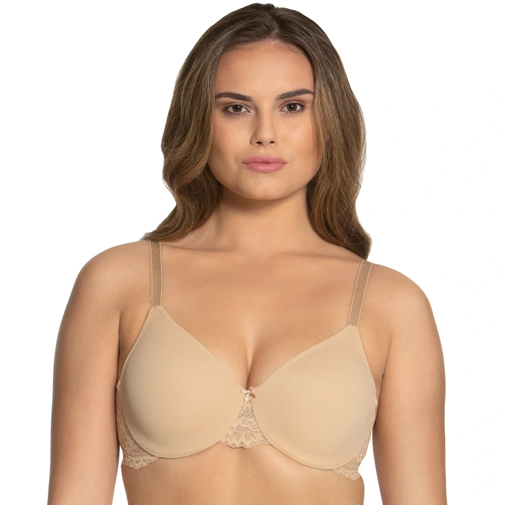 Everyday Underwire Seamless Lace Microfiber Minimizer Bra