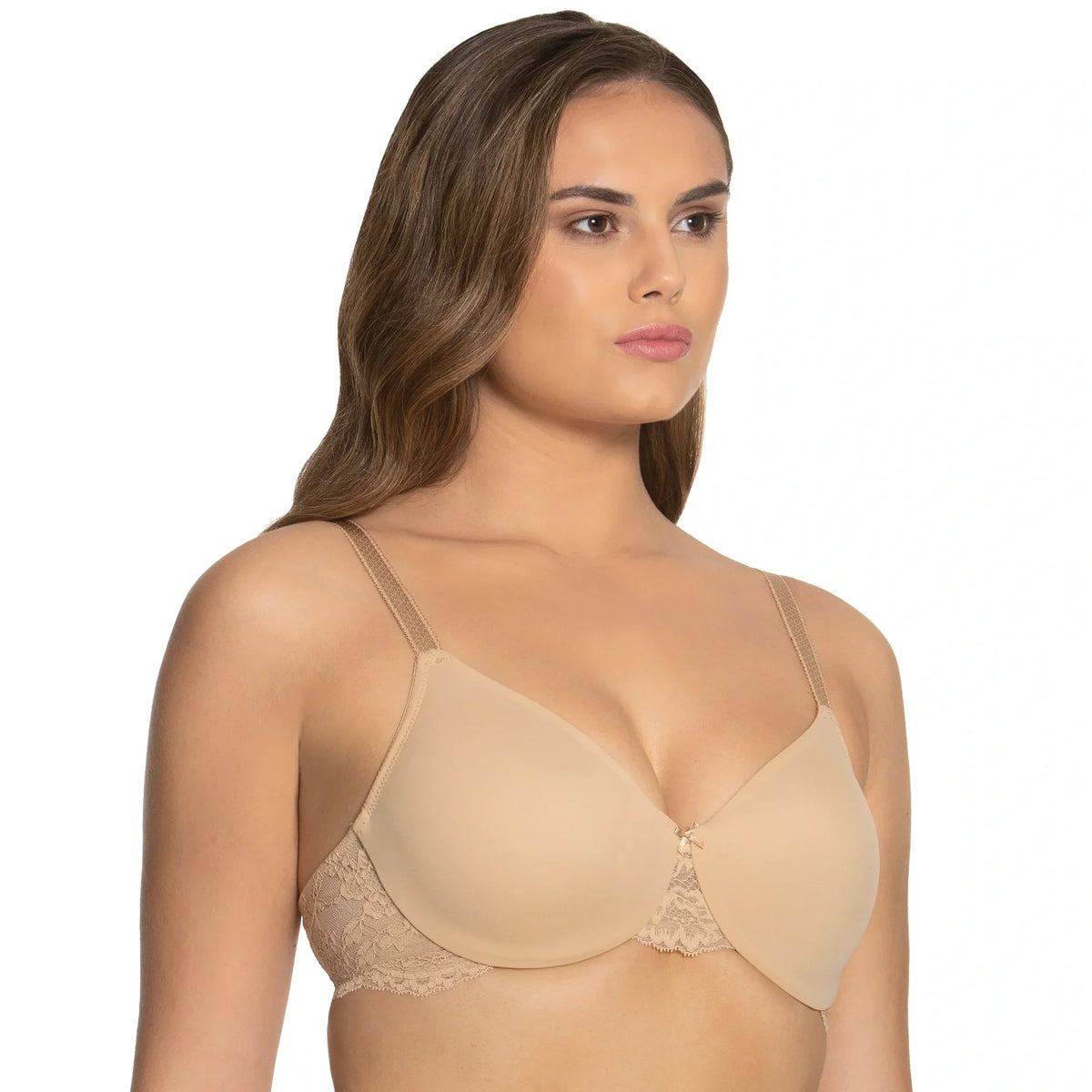 Everyday Underwire Seamless Lace Microfiber Minimizer Bra