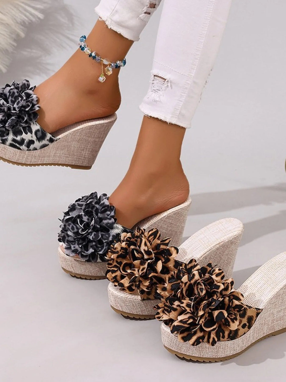 Stylish Open Toe Platform Wedge Sandals