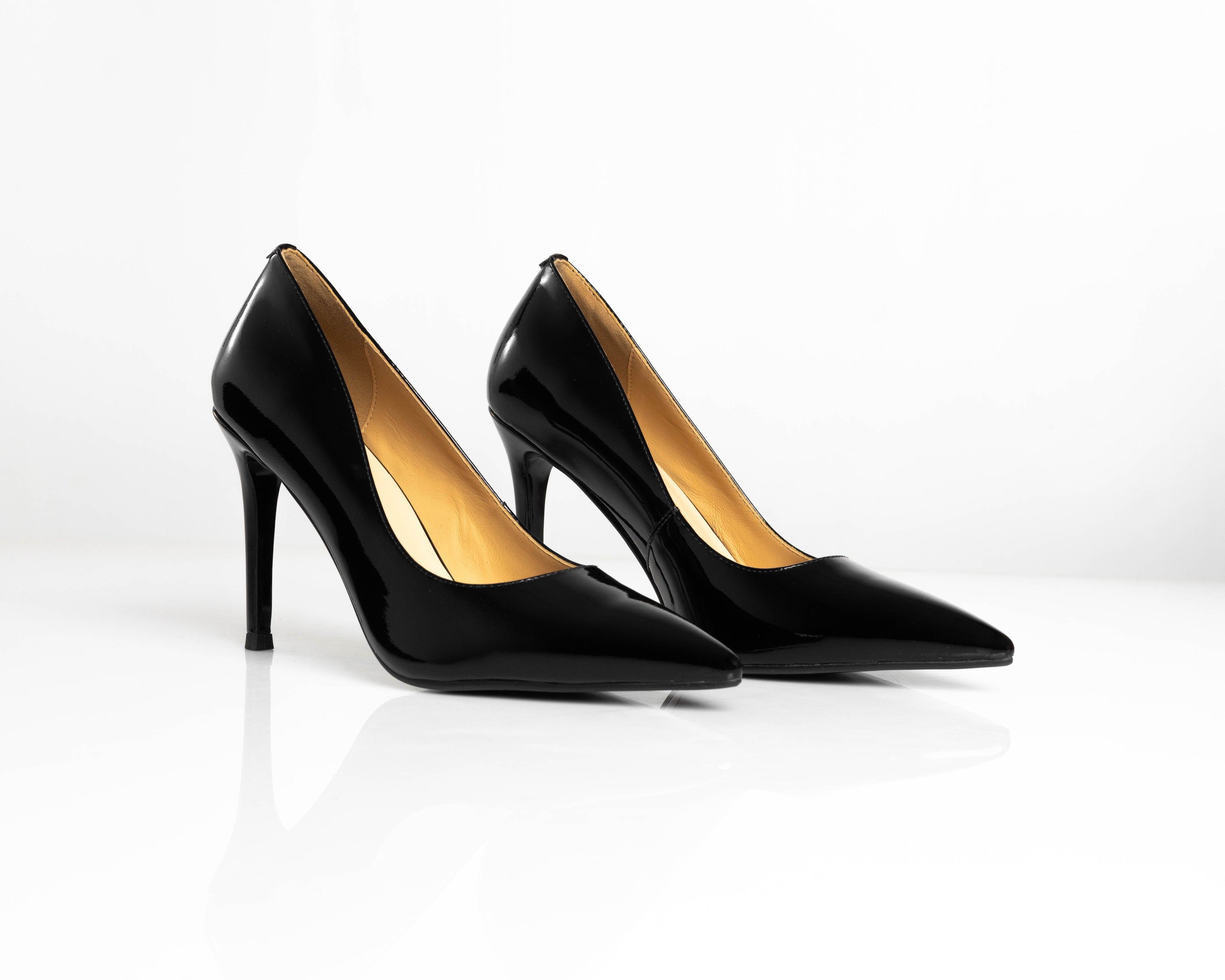 Patent Leather Black High Heel Pumps