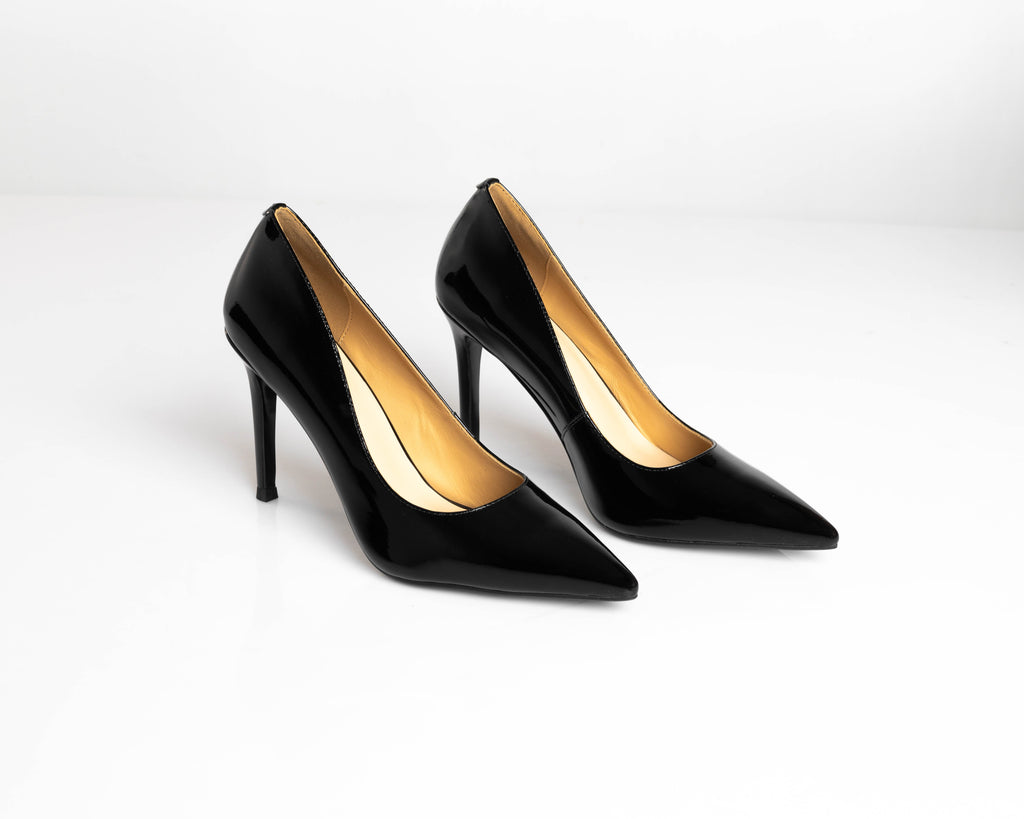 Patent Leather Black High Heel Pumps