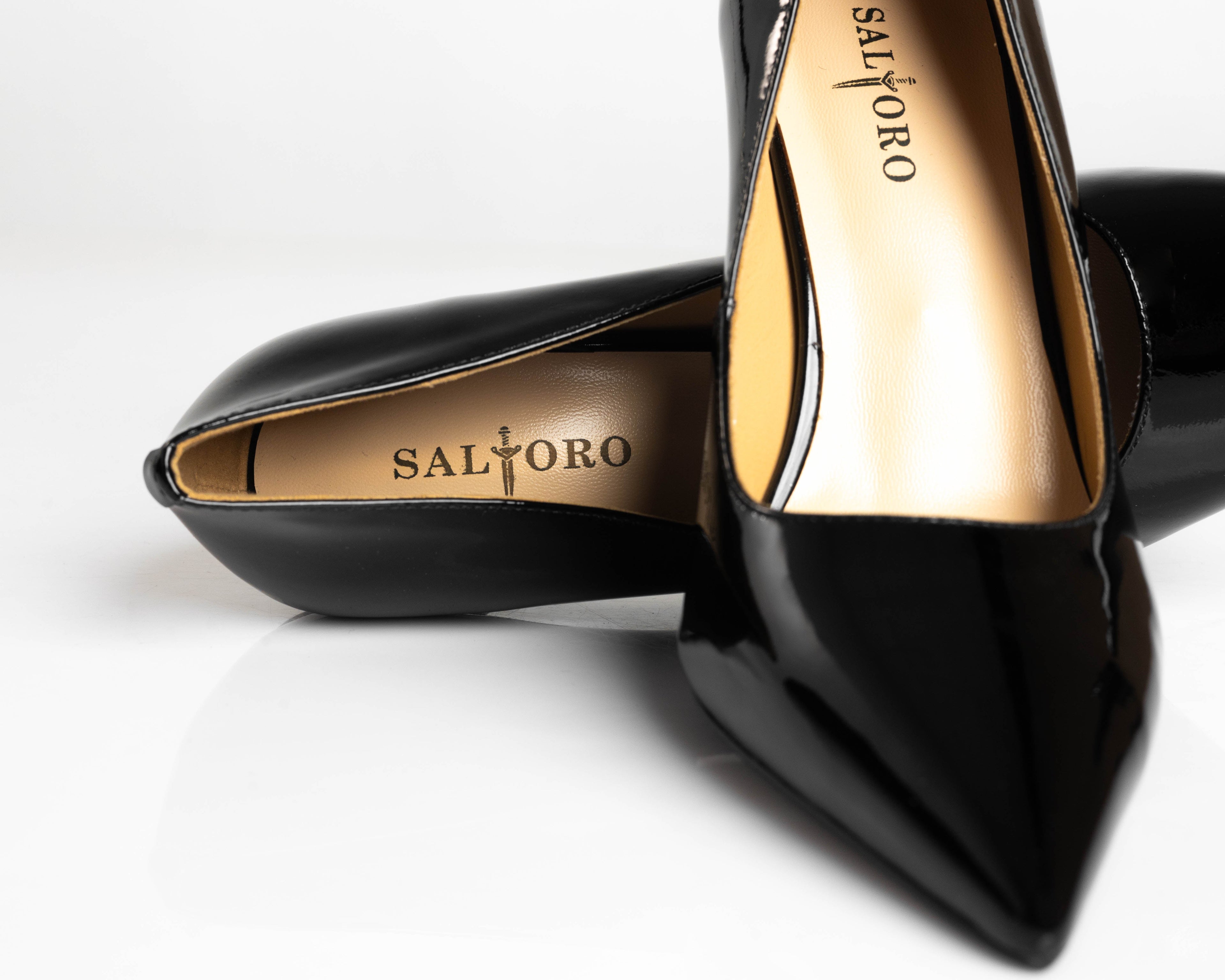 Patent Leather Black High Heel Pumps