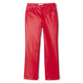Women’s Red Lambskin Leather Pants-0