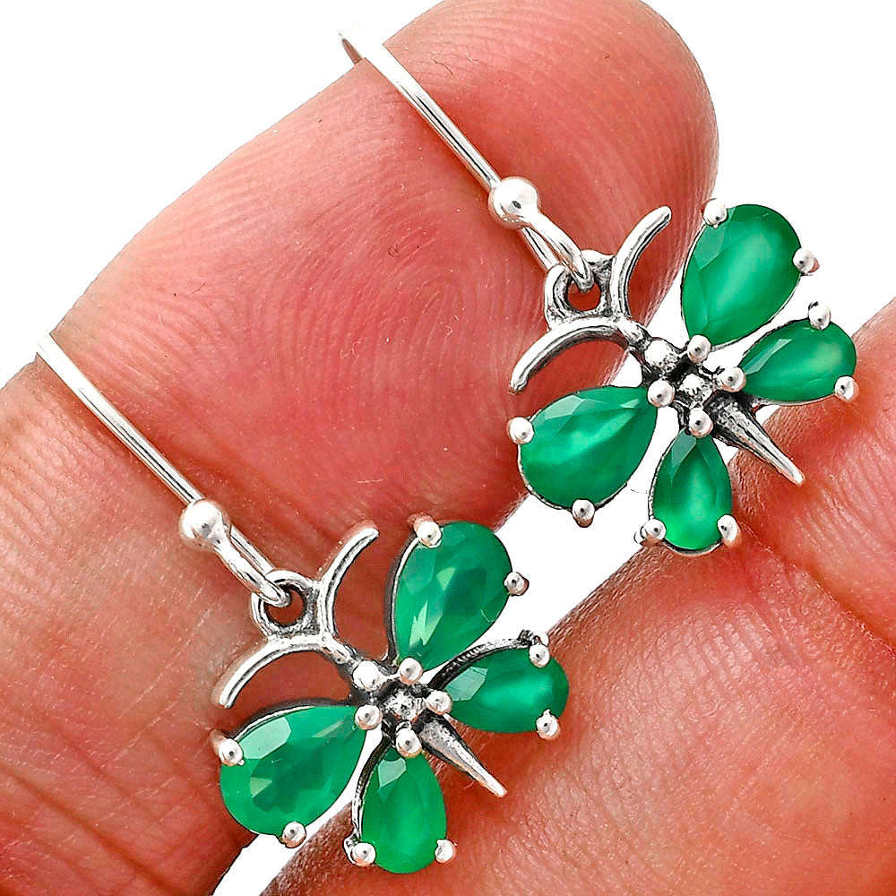 Butterfly Gemstone Jewelry 925 Sterling Silver Earrings
