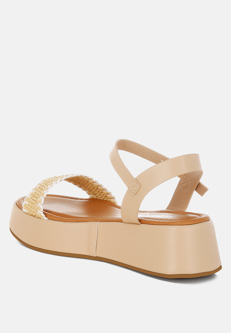Raffia Platform Sandals