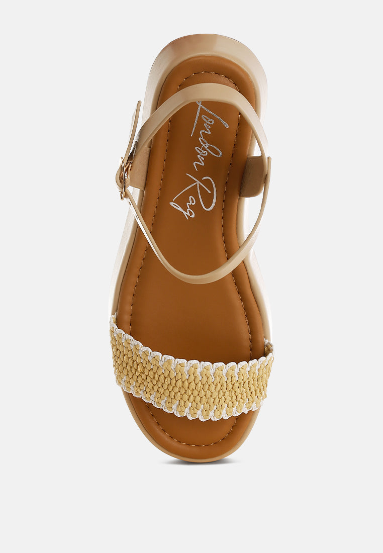 Raffia Platform Sandals