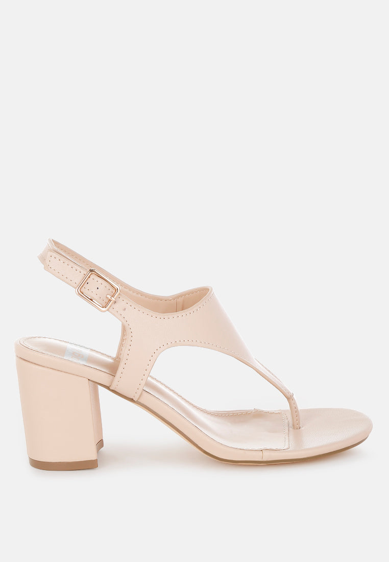 Genuine Leather Thong Toe Sandals