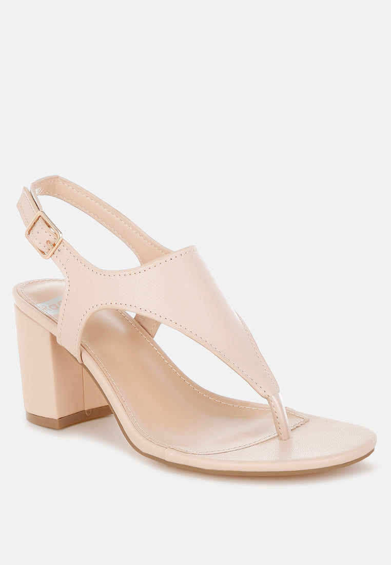 Genuine Leather Thong Toe Sandals