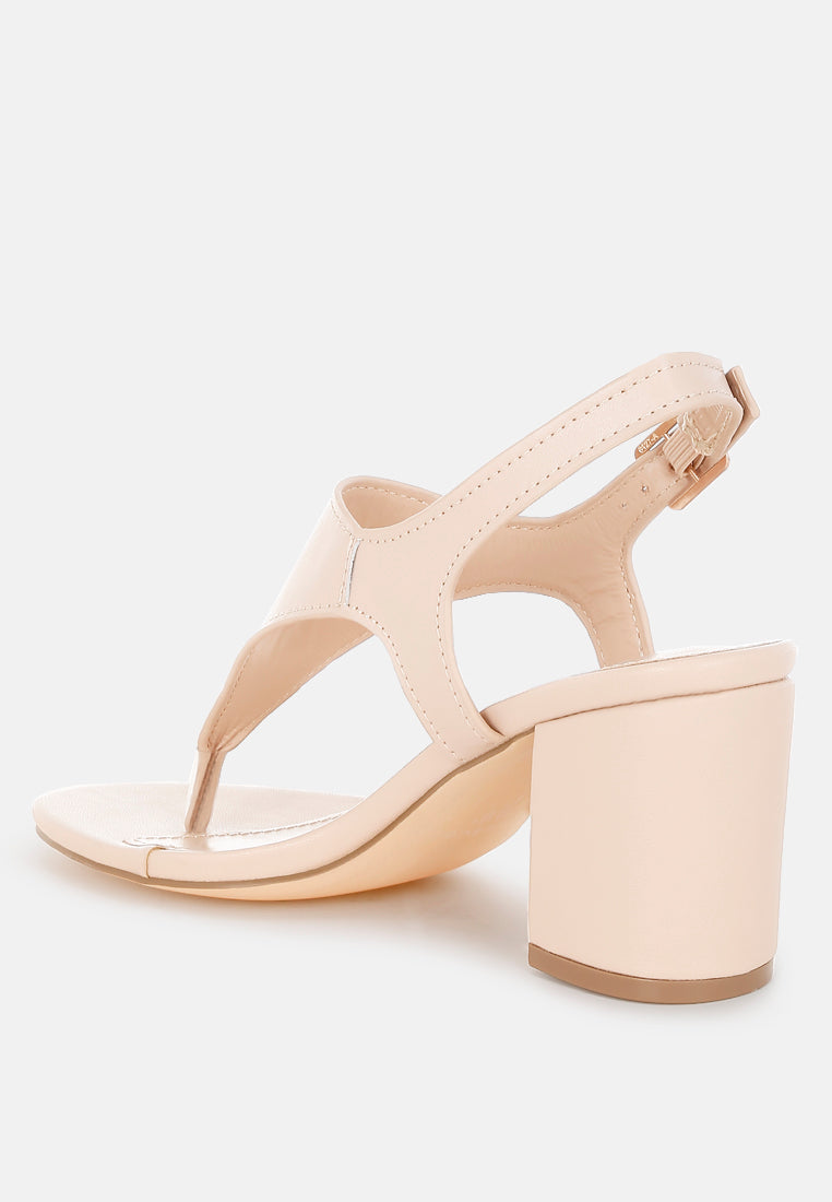 Genuine Leather Thong Toe Sandals