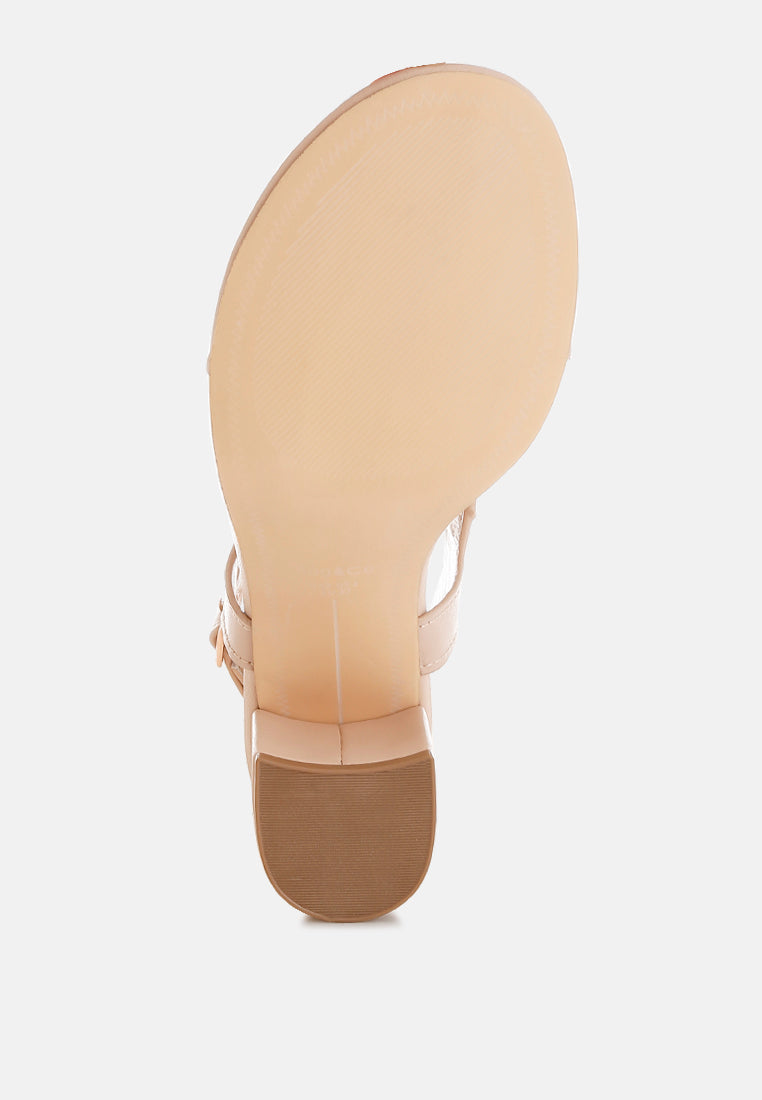 Genuine Leather Thong Toe Sandals