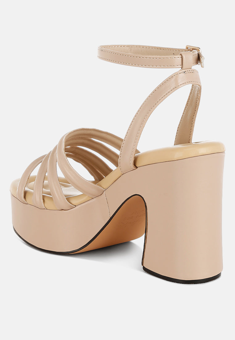 Strappy High Platform Sandals