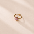 Contemporary Minimalist Gold-Plated Ring