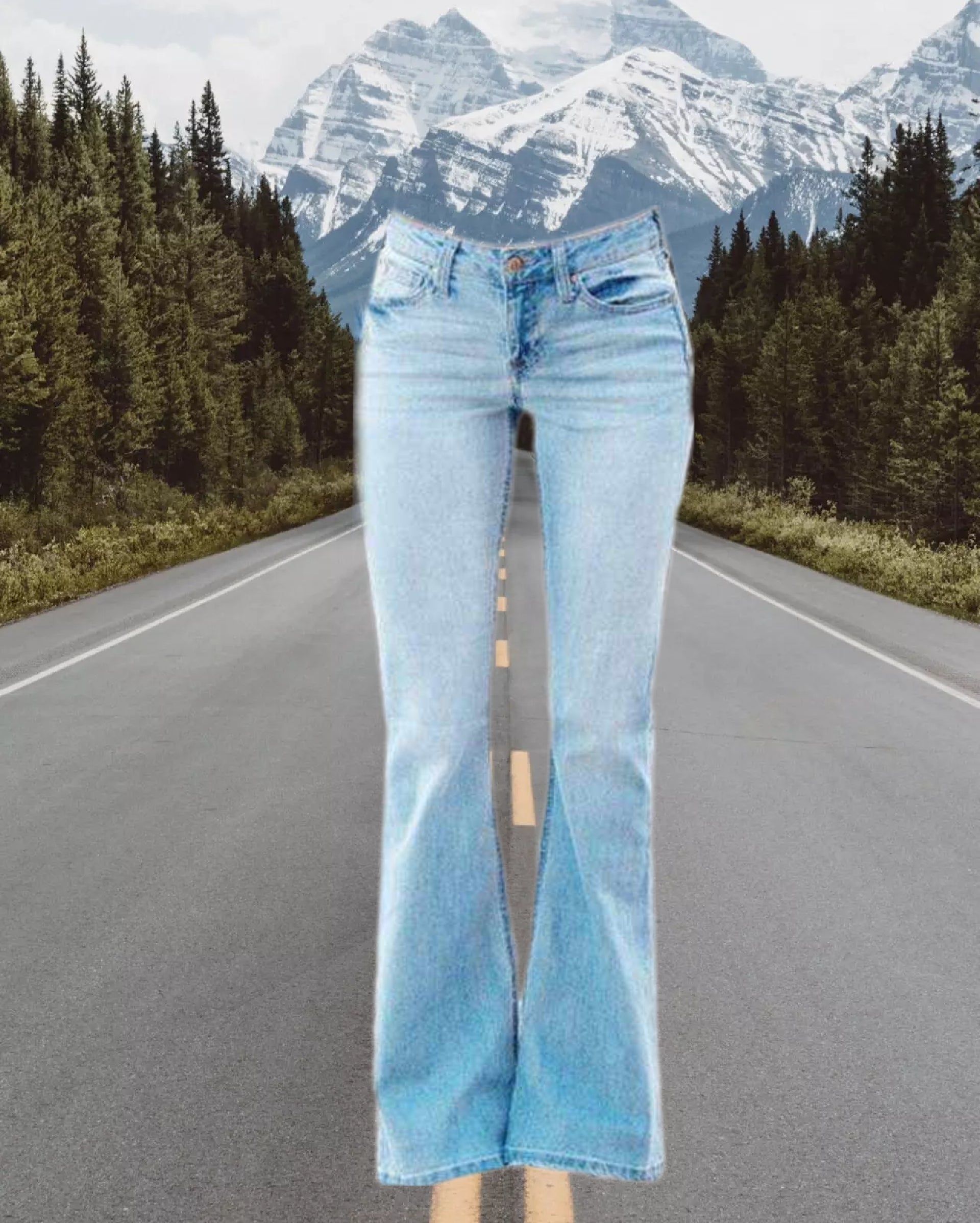 Bell-Bottoms Raw Denim Handmade Flare Jeans Boot Cut
