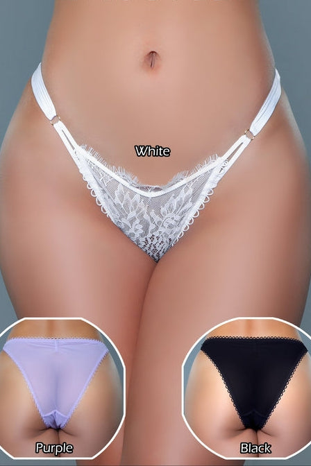3 Pack Brazilian Cut Lace Panties