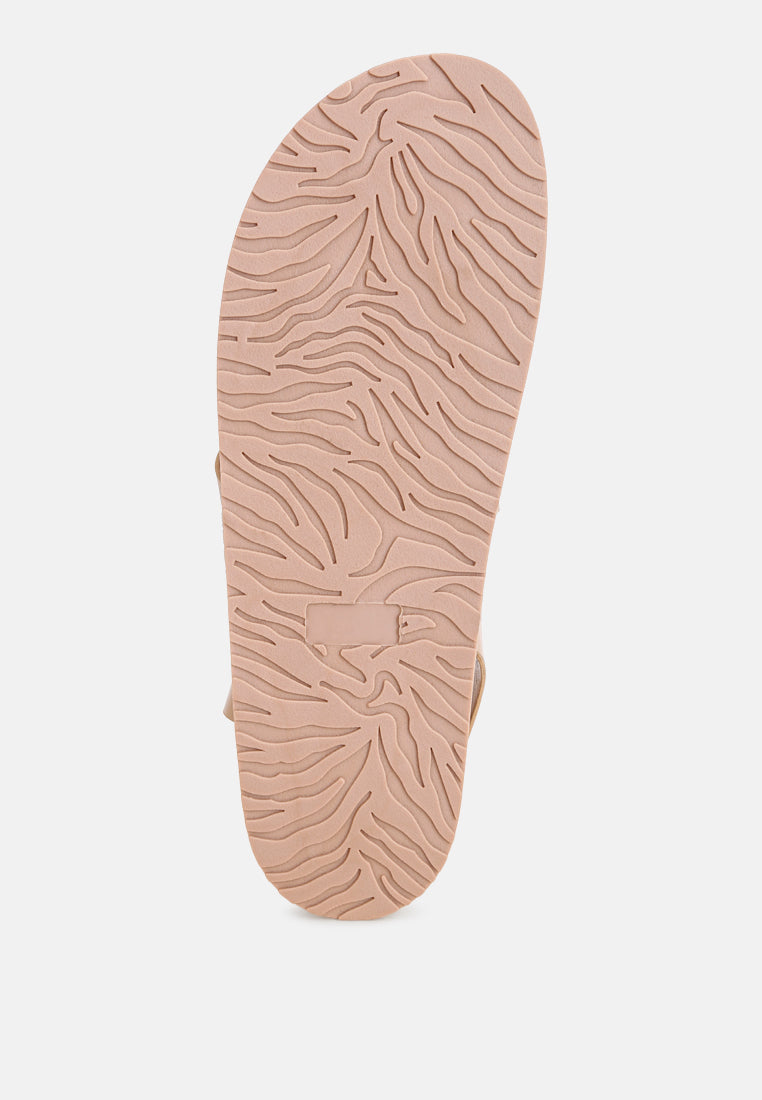 Strappy Design Flat Sandals
