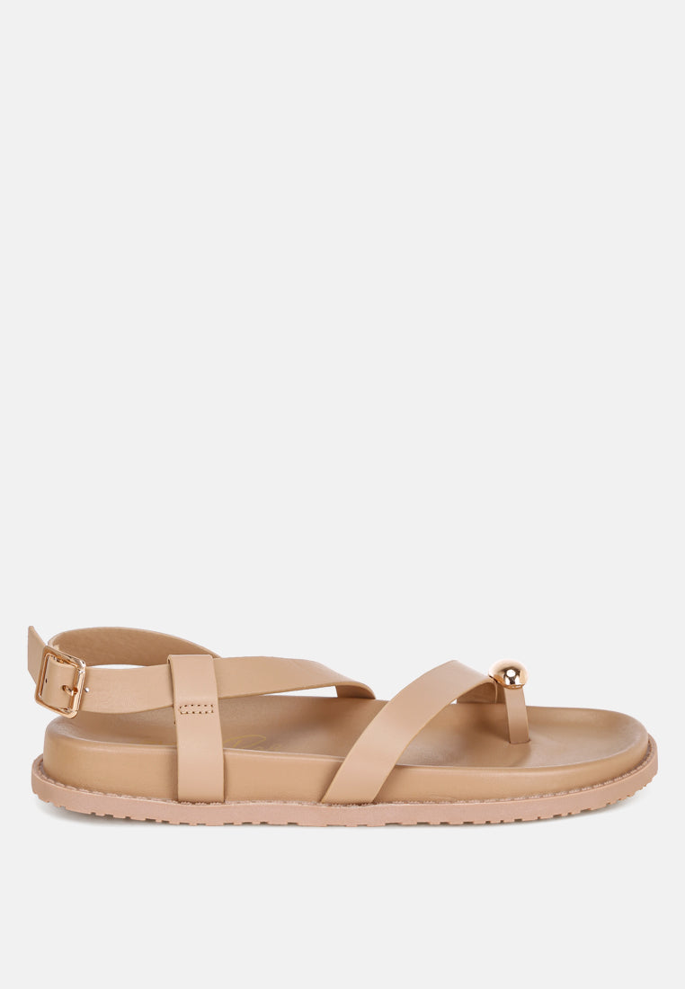 Strappy Design Flat Sandals