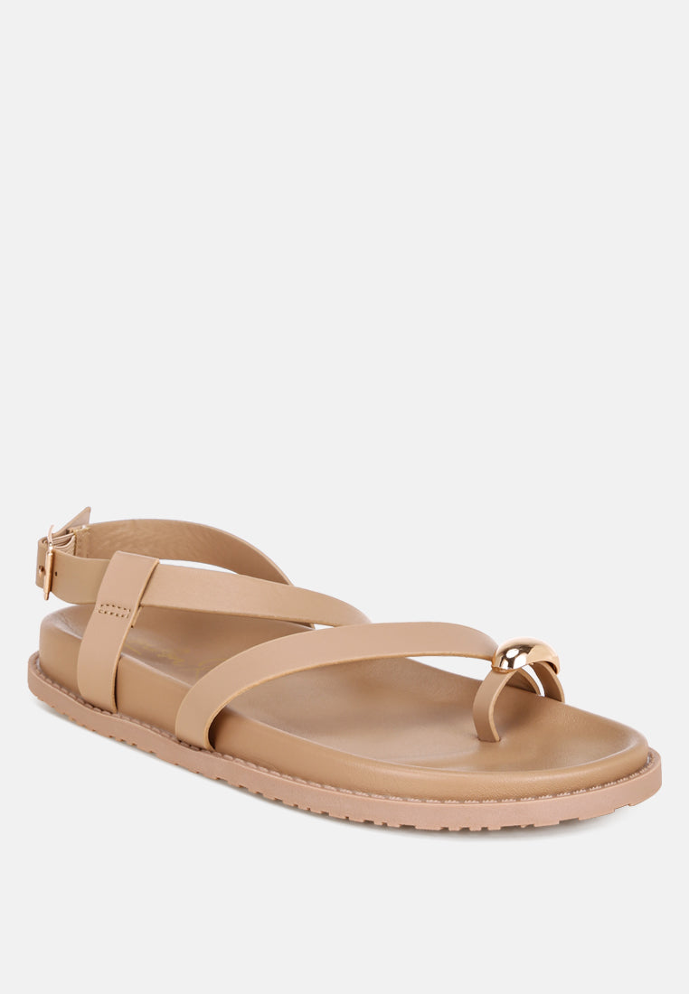 Strappy Design Flat Sandals