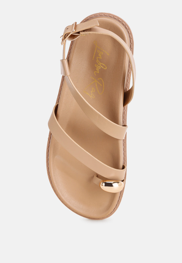 Strappy Design Flat Sandals