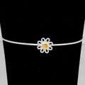 925 Sterling Silver Daisy Charm Bangle – Floral Jewelry