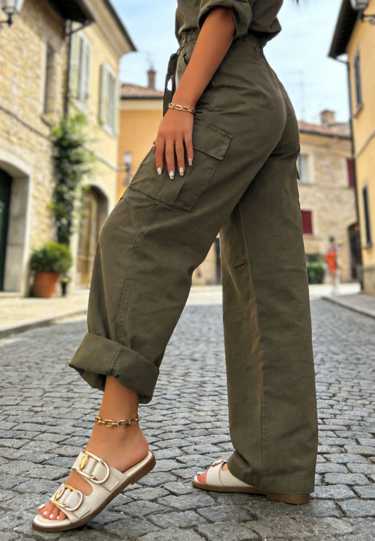 Metallic Dual Strap Slip-On Flats