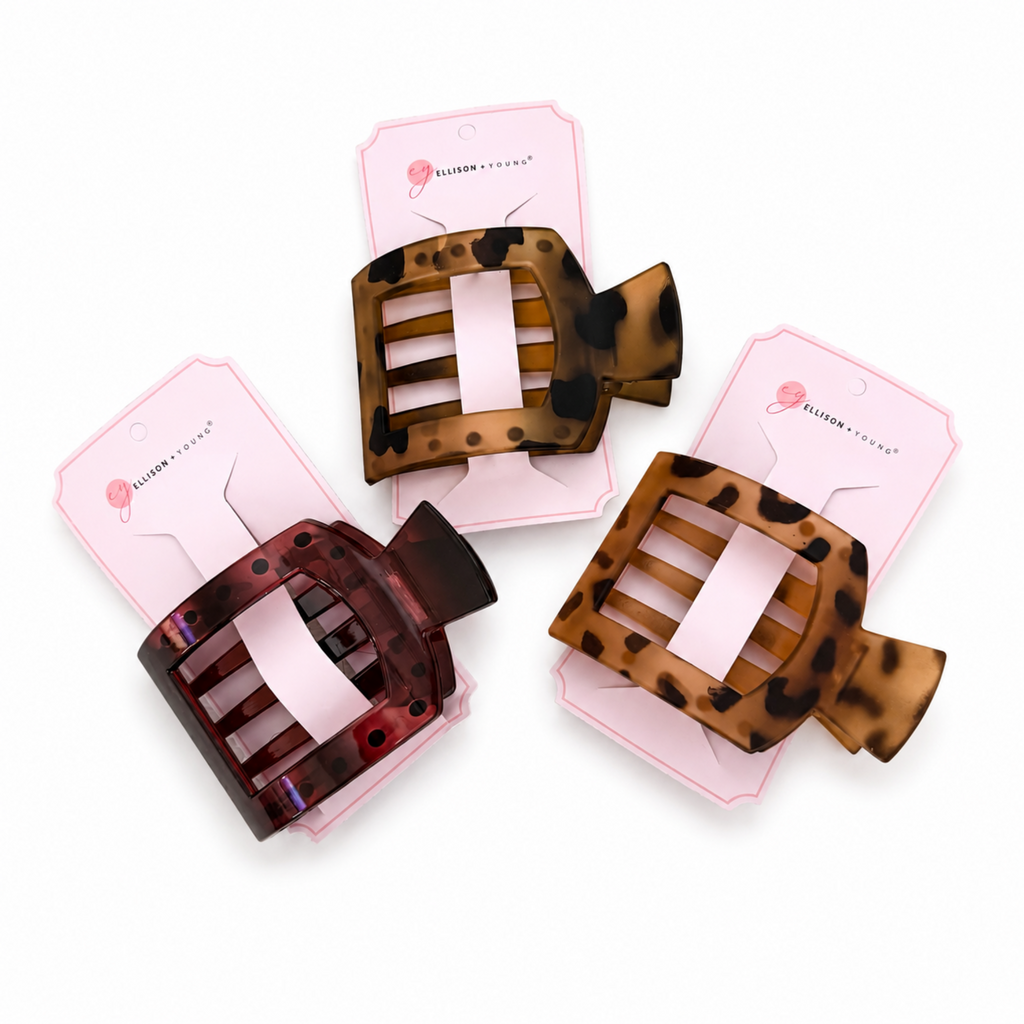 Everyday Flat Hair Claw Clip Set of 3 – Large Hold