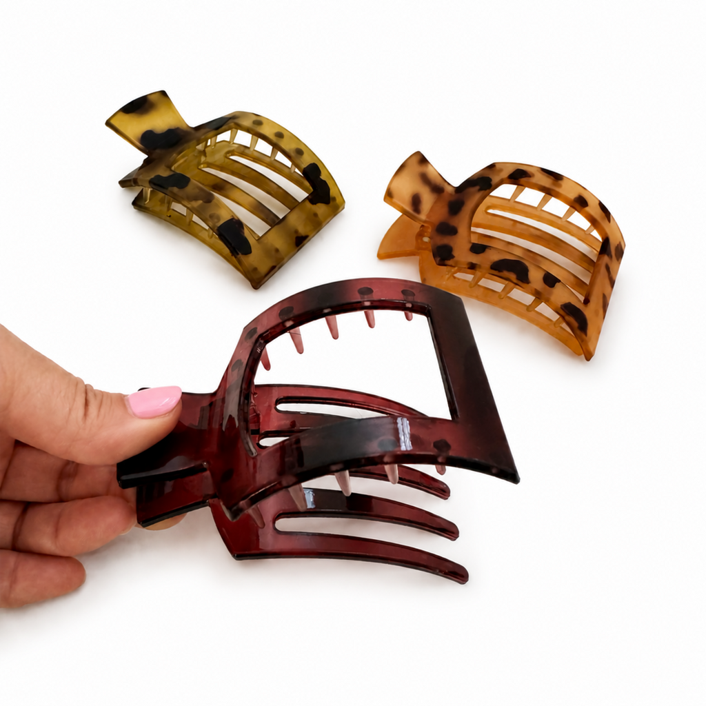 Everyday Flat Hair Claw Clip Set of 3 – Large Hold