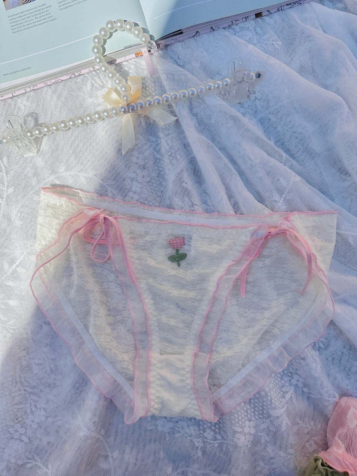 Soft Girl Floral Lace Panties