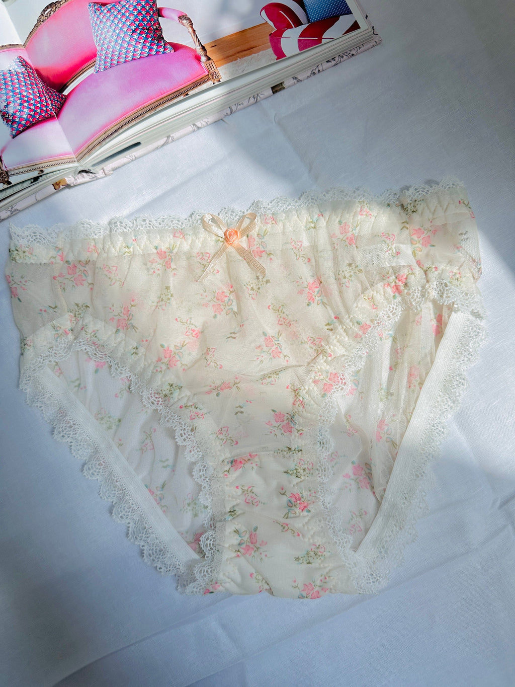 Soft Girl Floral Lace Panties
