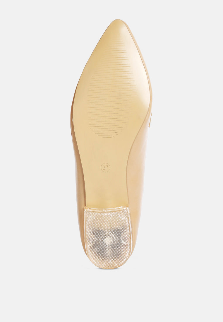Low Block Flat Loafers