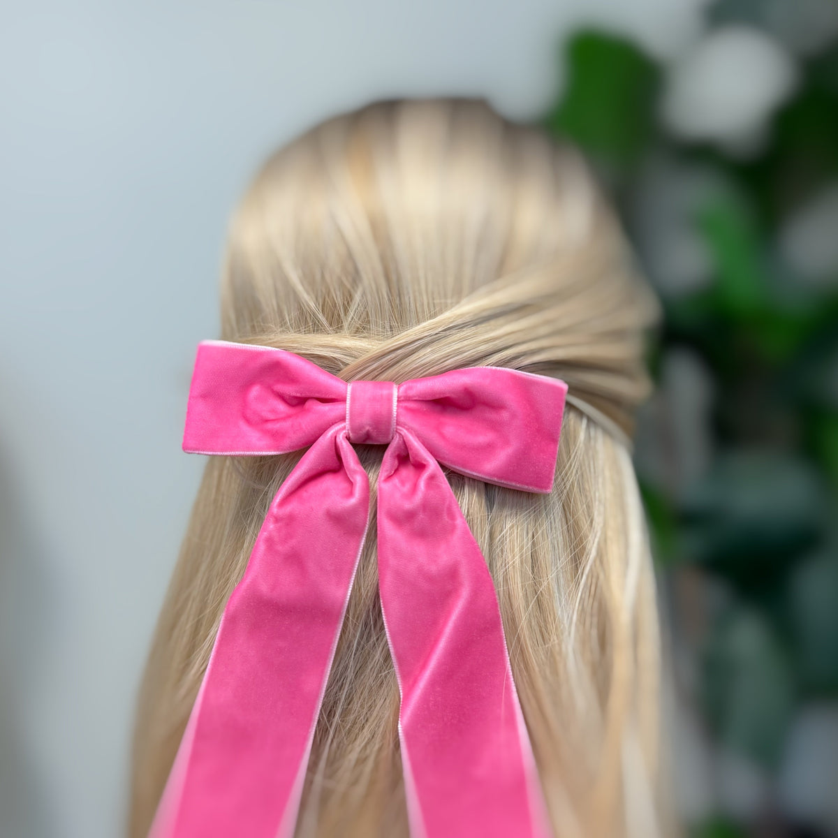 Simply Velvet Bow Hair Clip Set Of 3-3